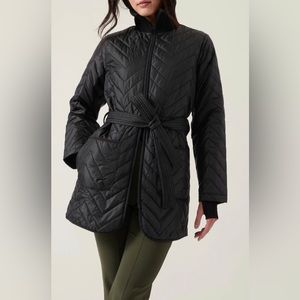 Athleta black mendocino coat